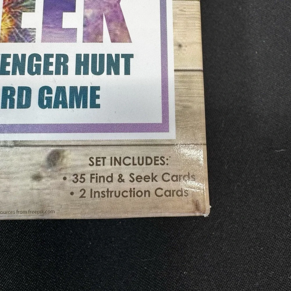 Find and Seek Scavenger Hunt Outdoor Indoor‎ Card Game for Kids & all BNIB